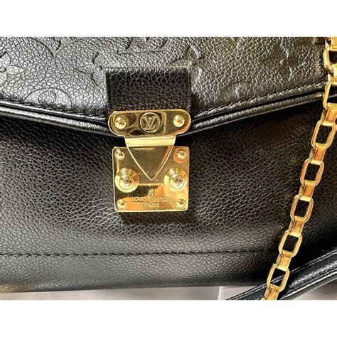 louis vuitton saint germain mm black monogram empreinte bag|LOUIS VUITTON Black Monogram Empreinte Leather Saint Germain MM Bag.